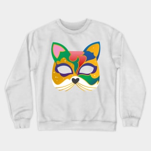 mask cat Crewneck Sweatshirt